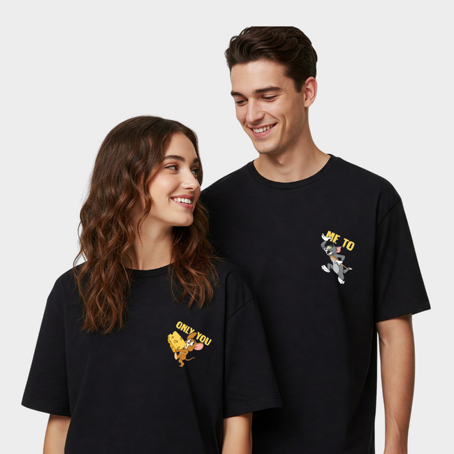 2 Pack : Chezzy Tom & Jerry Couple T-Shirt Hover Image