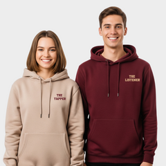 2 Pack : The Yapper and The Listener Couple Hoodie